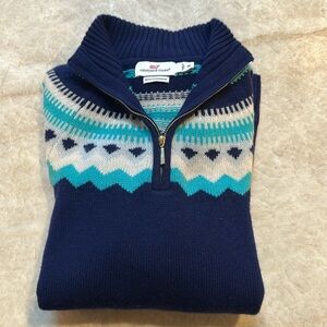 Vineyard vines fair isle sweater wool, and cashmere. Like new condition.